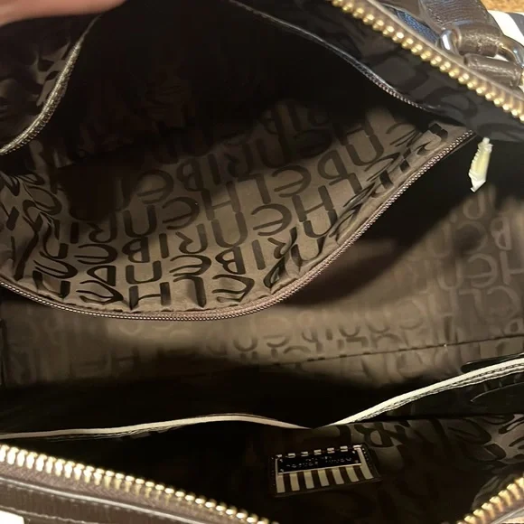 Henri Bendel Centennial Stripe Weekend Duffle - EXCELLENT Condition. - Picture 8 of 12